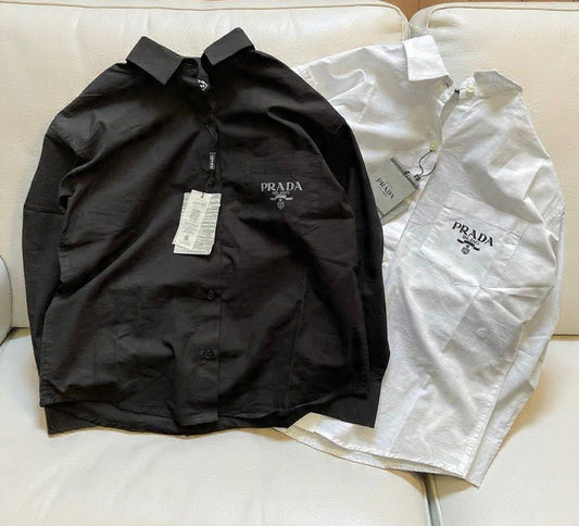 Prada Women's Cotton Oxford Shirts – Black & White Collection