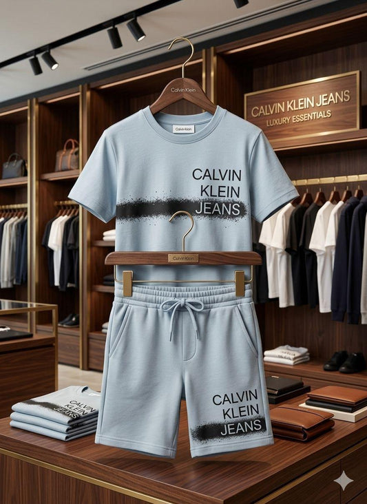 Calvin Klein Kids Shorts & T-Shirt Co-ord Set in Grey