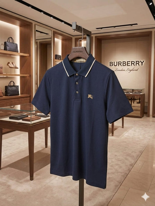 Burberry navy blue men's polo t shirt premium men's polo shirt