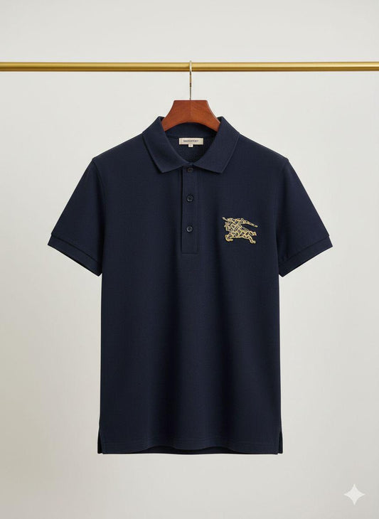 Burberry navy premium women's polo T-shirt