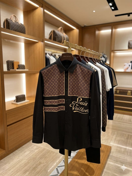 Louis Vuitton Cotton Shirt in Black – Front View