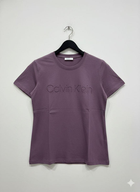 Calvin lilac women's t shirt premium 250 GSM summer top
