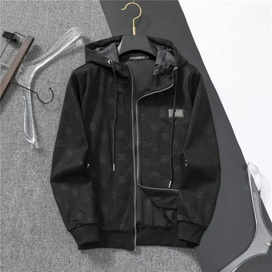 DOLCE GABBANA || All Over DG Logo Printed Hooded Tracksuit- FASHION MYST