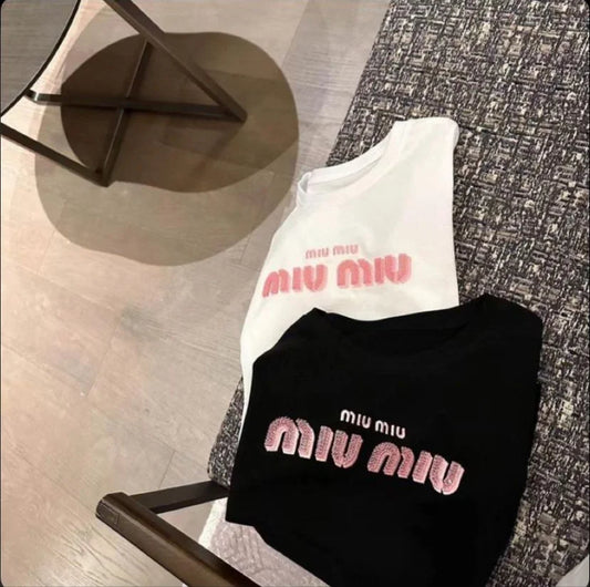 MIU MIU || Street Style Short Sleeves Plain Cotton Long Sleeve T-shirt - FASHION MYST