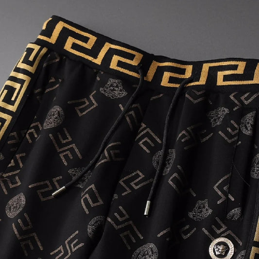 VERSACE || Men High-Quality All-Over Logo Initial Track-Set- FASHION MYST