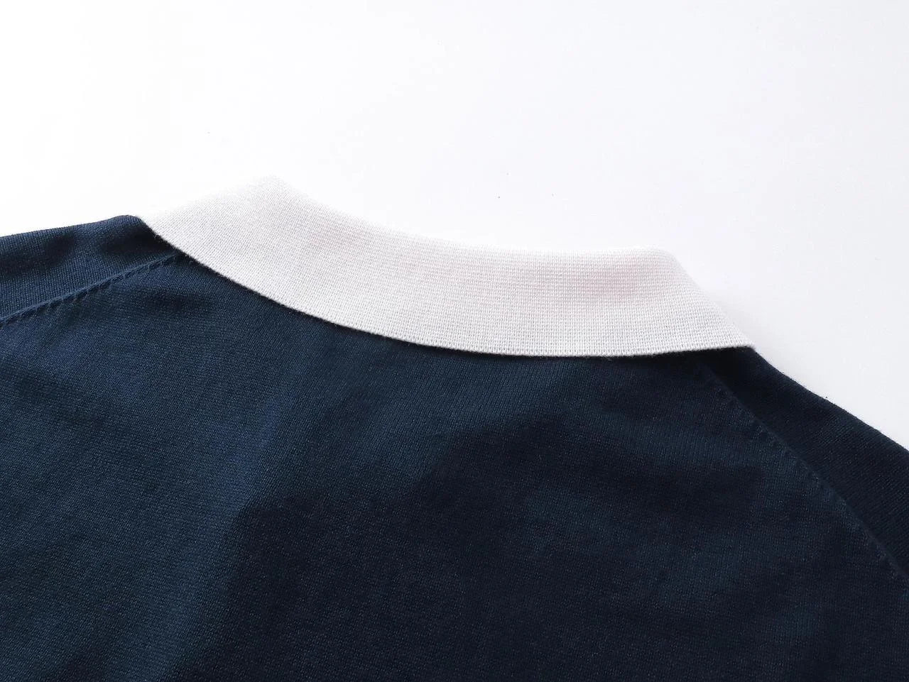 CHRISTIAN DIOR || Couture Lily of the Valley Polo Shirt Blue Cotton Jersey - FASHION MYST