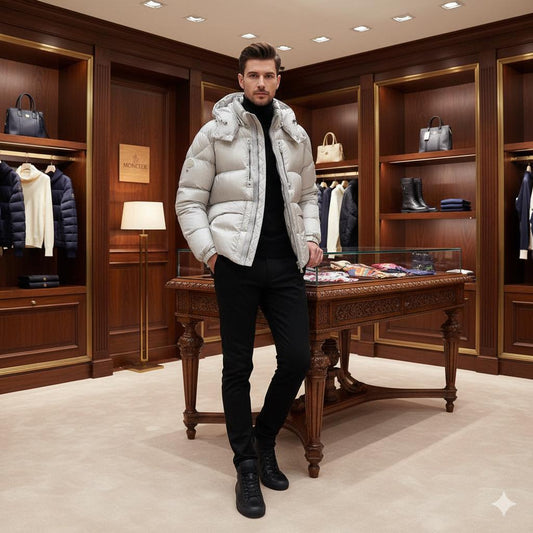 MONCLER || Monce ALYX Men & Women Down Grey Jacket FASHION MYST