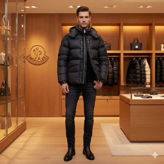 MONCLER || Monce ALYX Men & Women Down Black Jacket FASHION MYST