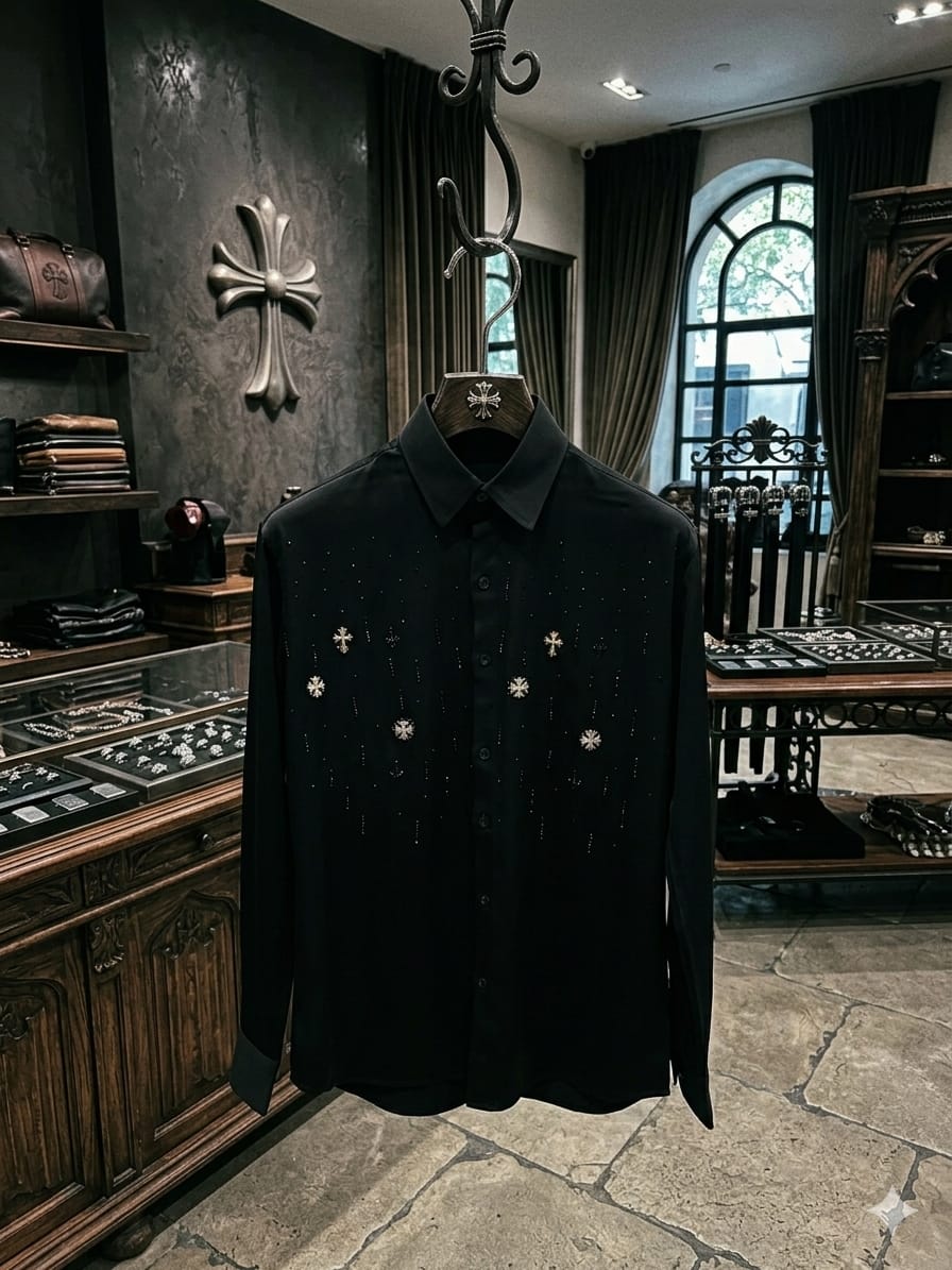 Chrome Hearts Inspired Premium Japanese Fabric Shirt for Men – FASHION MYST