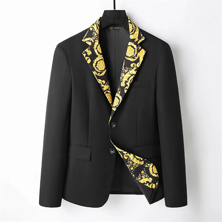 Fashion Versace Wedding Suit VERSACE || Men's Black Slim Fit