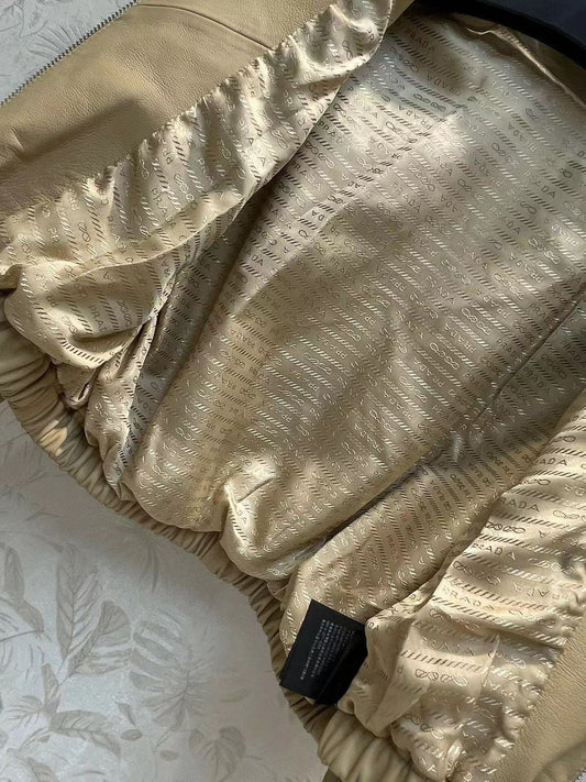 PRADA || Zip-Up Poplin Cropped Jacket For Women - FASHION MYST