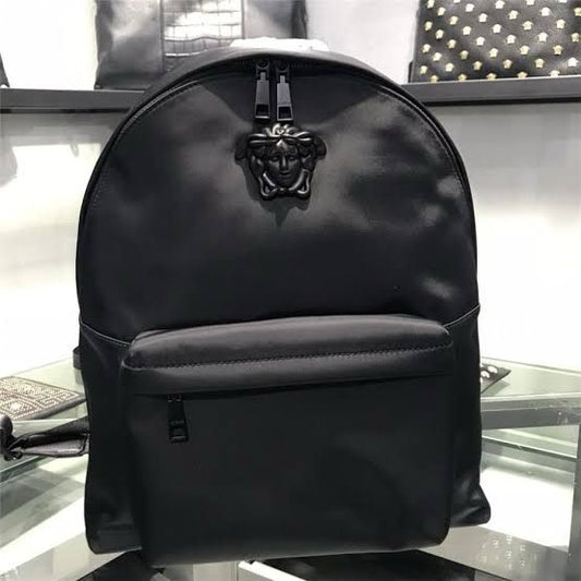 VERSACE || Leather Medusa Palazzo Backpack - FASHION MYST
