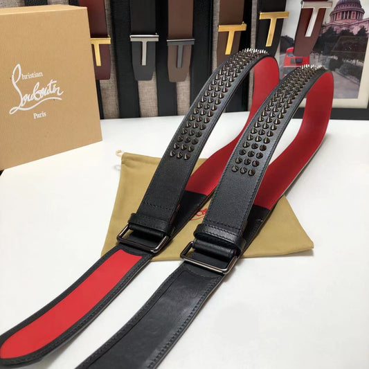 LUXURY CHRISTIAN LOUBOUTIN SPIKE BELT - FASHION MYST