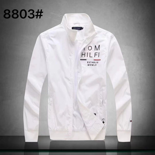 Premium Logo print Zip-Up Jacket - FASHION MYST