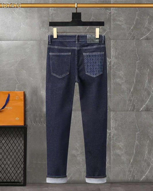CHRISTIAN DIOR || PREMIUM POCKET CD LOGO BLUE JEANS - FASHION MYST