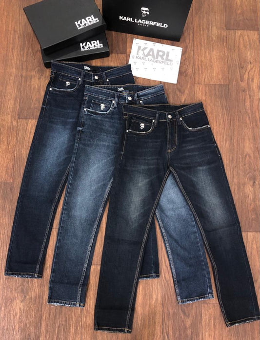 KARL LAGERFELD|| Premium Quality Solid Poly Cotton Regular Boy's Jeans - FASHION MYST