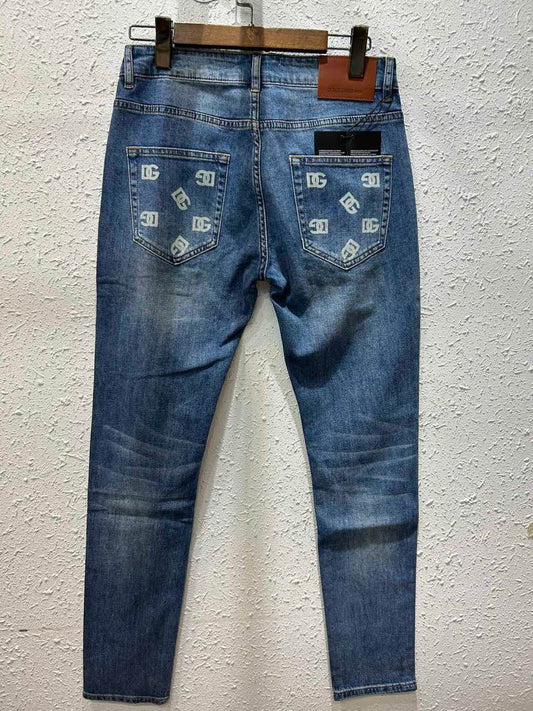 PREMIUM POCKET BRAND INITIAL JEANS - FASHION MYST
