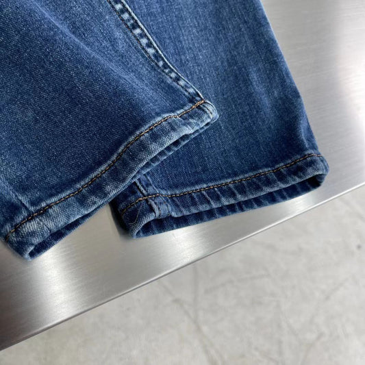 VERSACE || Stylish Blue Shaded Pocket Design Denim For Men - FASHION MYST