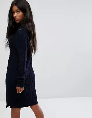POLO RALPH LAUREN || Luxury Knitted Dress With Button Detail - FASHION MYST