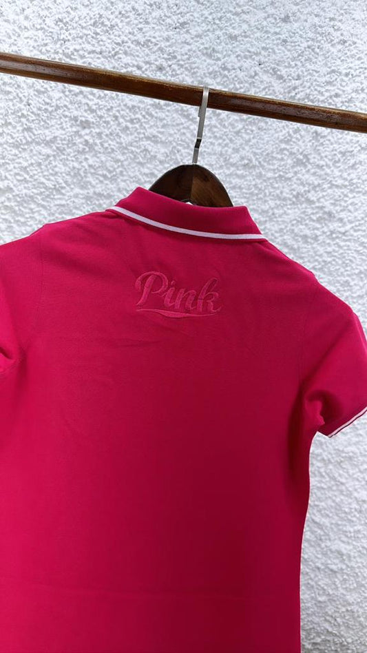 VICTORIA'S SECRET || Women Black Solid VS Emblem Polo Dress - FASHION MYST