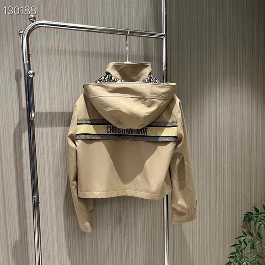 PRADA || Exclusive Crop Leather Hooded Jacket For Women - FASHION MYST