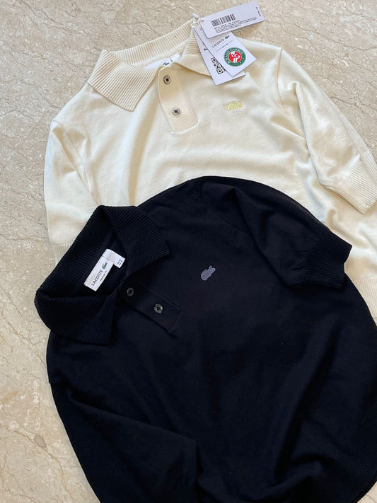 LACOSTE || High End Quality Knitting Polo Available For Ladies - FASHION MYST