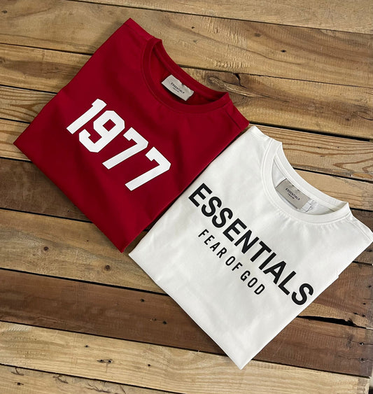 ESSENTIALS || Cotton Plain Essential Fear Of God T-Shirt - FASHION MYST