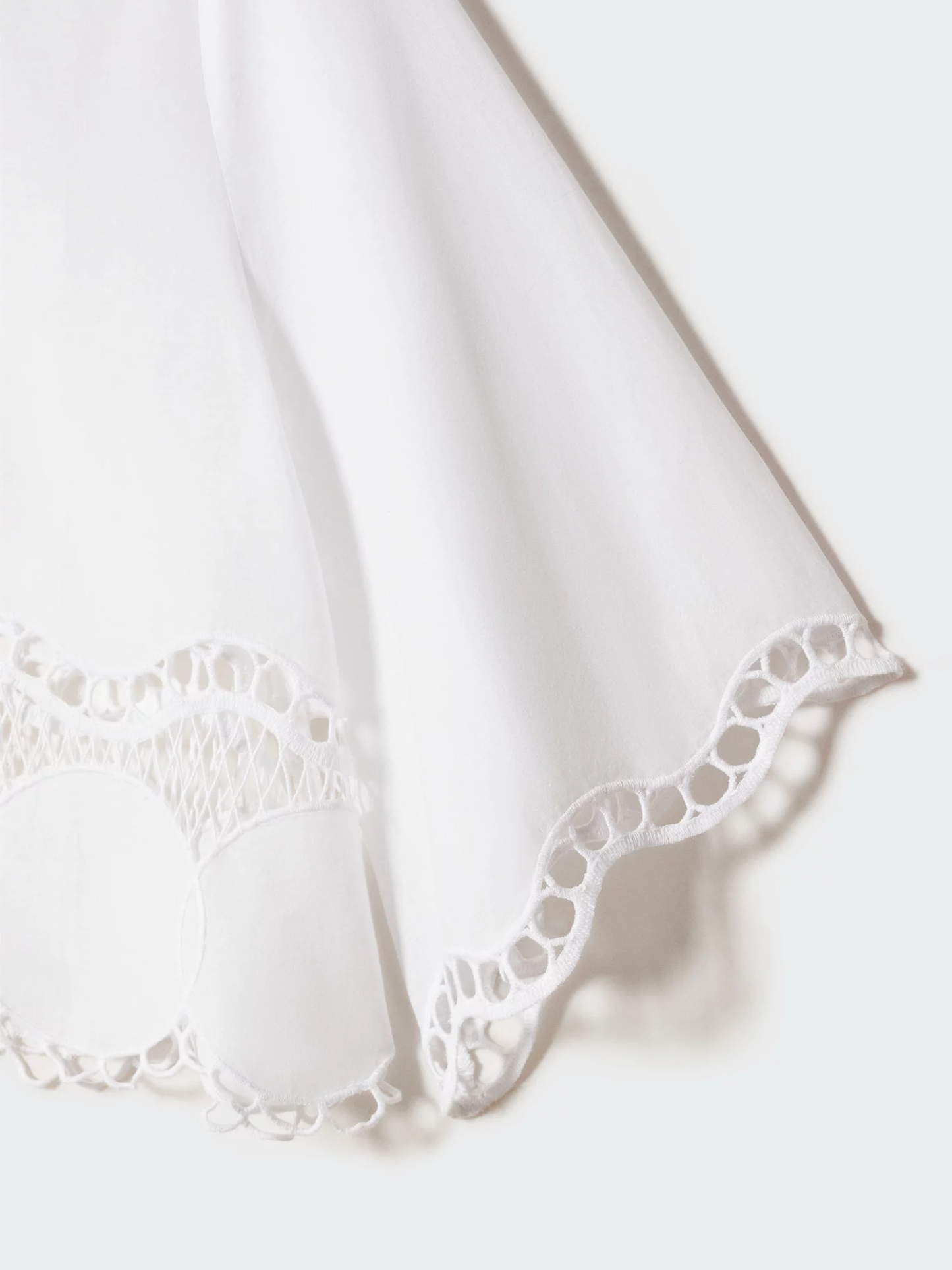 ORIGINAL MANGO - Embroidered Oversized Blouse Top - FASHION MYST