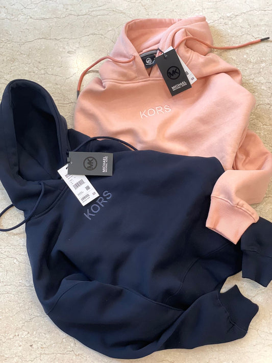 MICHAEL KORS || Women Full Sleeve Solid Hooded Sweatshirt - FASHION MYST