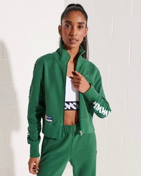 SUPERDRY || Code Tape Zip-Front Track Jacket - FASHION MYST