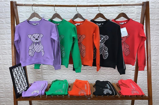 PREMIUM BEAR PRINT TRACKSUIT FOR WOMEN - FASHION MYST