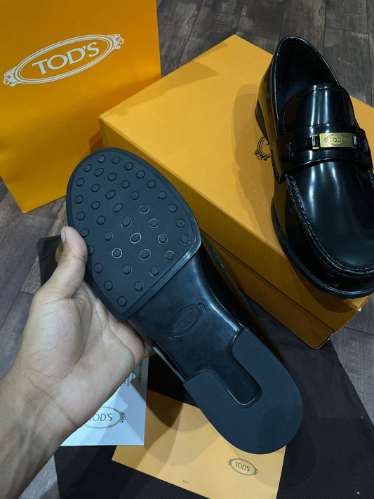 TODS || PREMIUM CALF LEATHER SHOES /BLACK - FASHION MYST