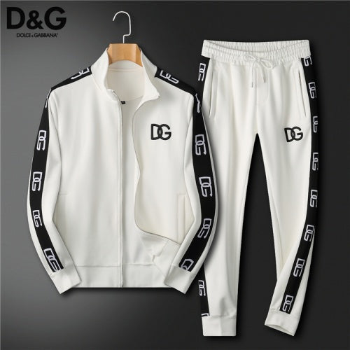 DOLCE GABBANA || White DG Stripe Design Tracksuit – FASHION MYST