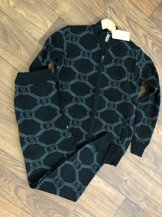 GUCCI || Premium Interlocking G Pleated Unisex Trackset - FASHION MYST