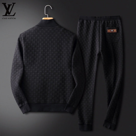 LOUIS VUITTON || Latest Textured Logo-Patched Track-Set - FASHION MYST