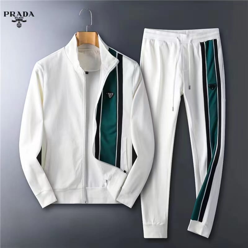 Prada Tracksuit Mens White Prada Men Prada Tracksuit Top Prada