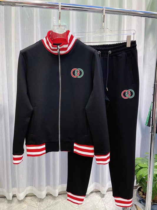 GUCCI || Interlocking GG Cotton Jacket Tracksuit- FASHION MYST