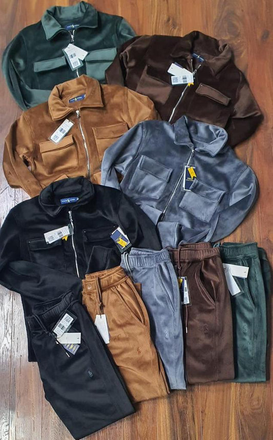 RALPH LAUREN || Mens Flap Pocket Corduroy Shirt & Drawstring Waist Pants Trackset - FASHION MYST