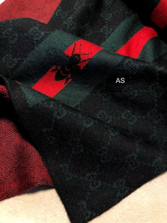 PRINTED WOOL SILK SCARF - FASHION MYST