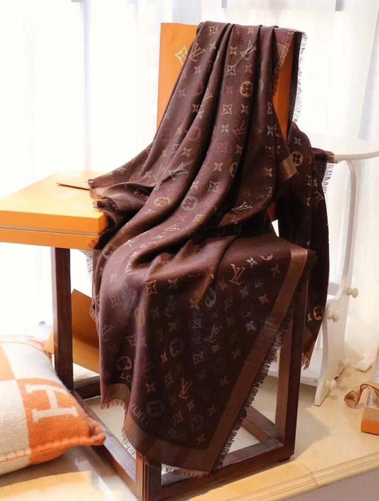 Shimmer Big Size Semi Woolen Stole Unisex - FASHION MYST