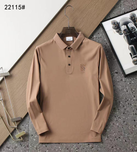 BURBERRY || TB Checkered Logo Long Sleeves T-Shirt For Men - FASHION MYST