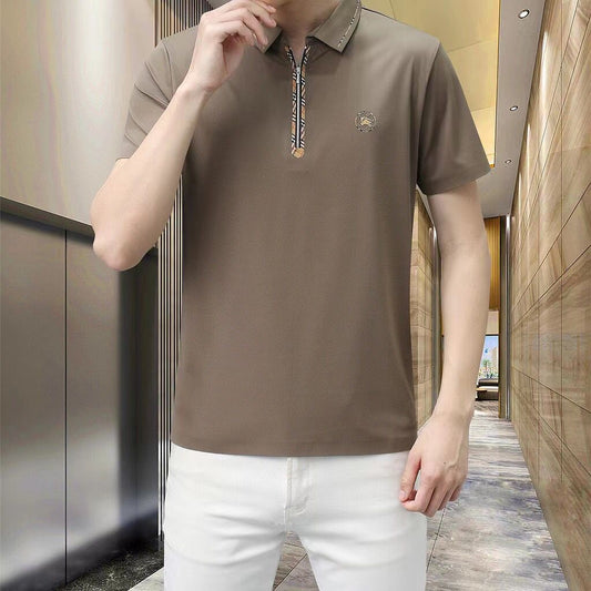 BURBERRY || Tipped Placket Slim Polo T-Shirt - FASHION MYST