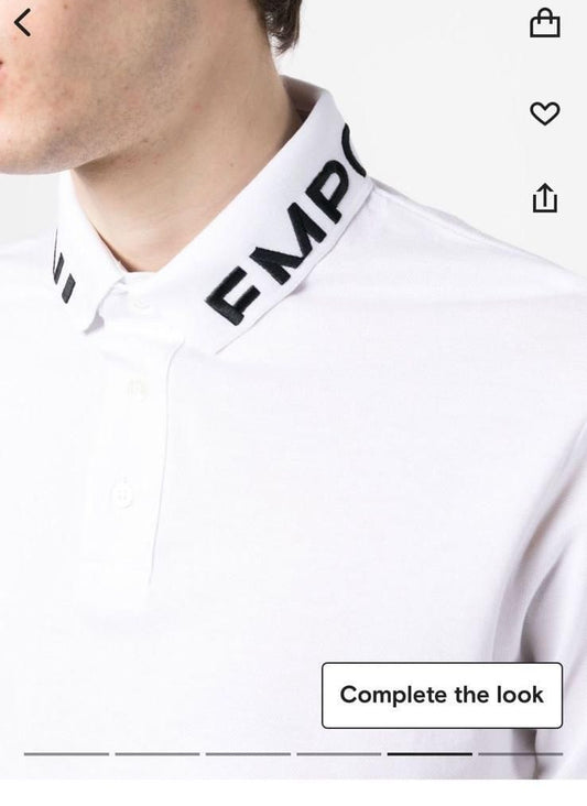 EMPO*IO ARM*NI || Luxury Sustainability Values Lyocell-Blend Jersey Polo T-Shirt - FASHION MYST