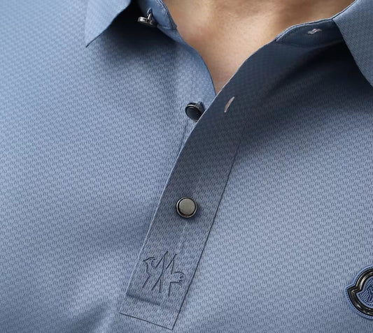 MONCLER || Stretch-Cotton Slim-Fit Polo T-Shirt With Logo Patch - FASHION MYST