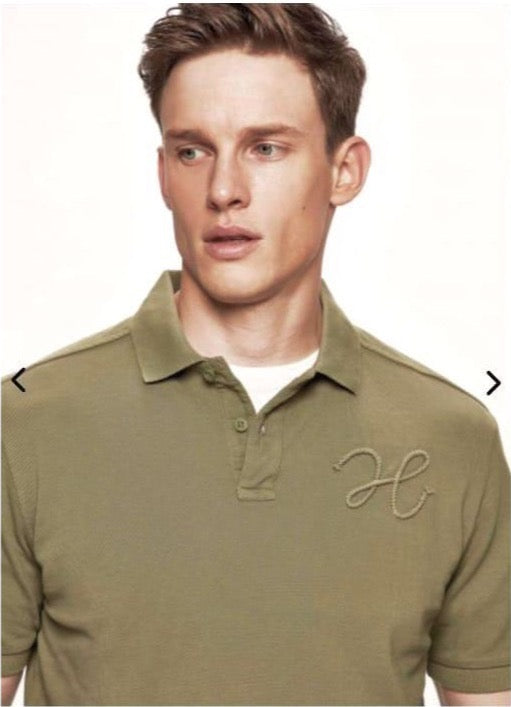 HACKETT || H Logo Cotton Short Sleeved Polo T-Shirt - FASHION MYST