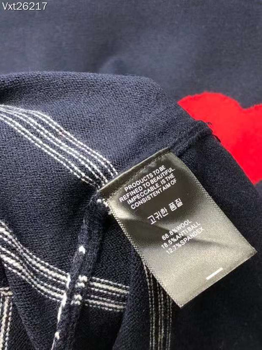 Loose A-line Small Red Heart Couple Casual Knitted Sheep Sweater - FASHION MYST