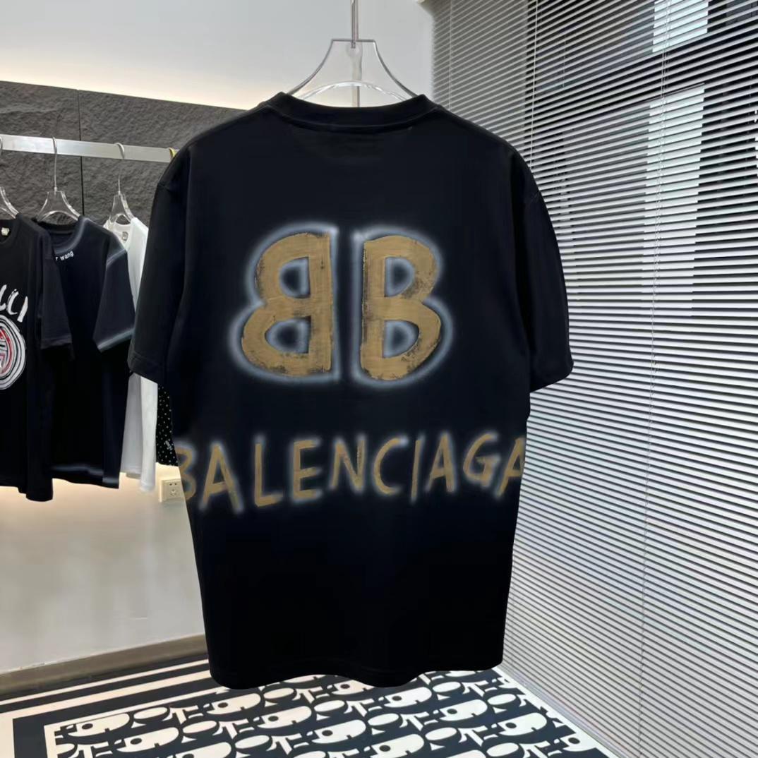 BALENCIAGA || Black Oversized Street T-Shirts for Men – FASHION MYST