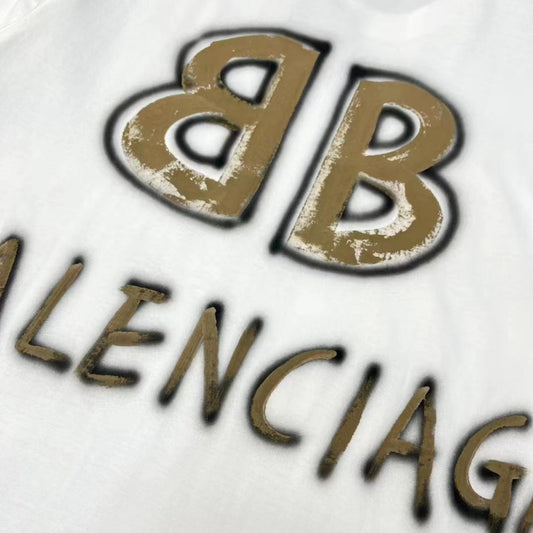 BALENCIAGA || White Oversized Street T-Shirts for Men - FASHION MYST