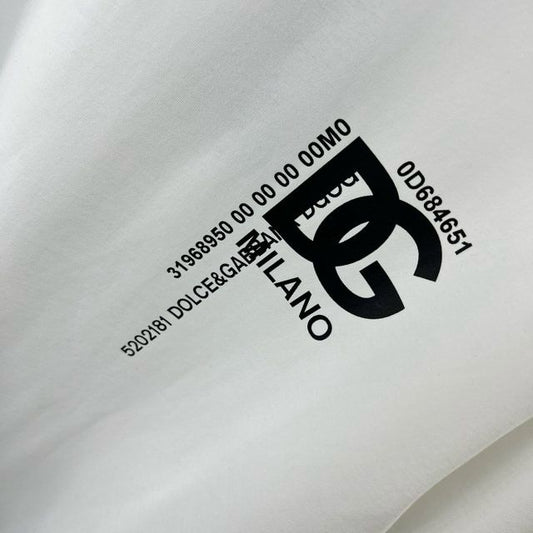 DOLCE & GABBANA || COTTON T-SHIRT WITH DG LOGO EMBROIDERY AND PRINT - FASHION MYST