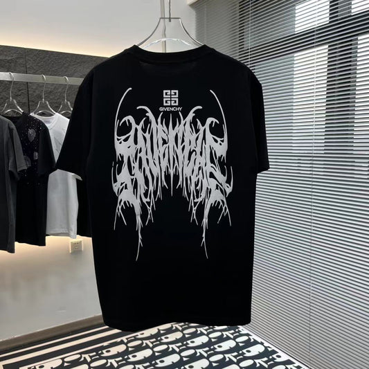 GIVENCHY || Black T-Shirt Con Destroy Lonely Logo Limited Edition - FASHION MYST